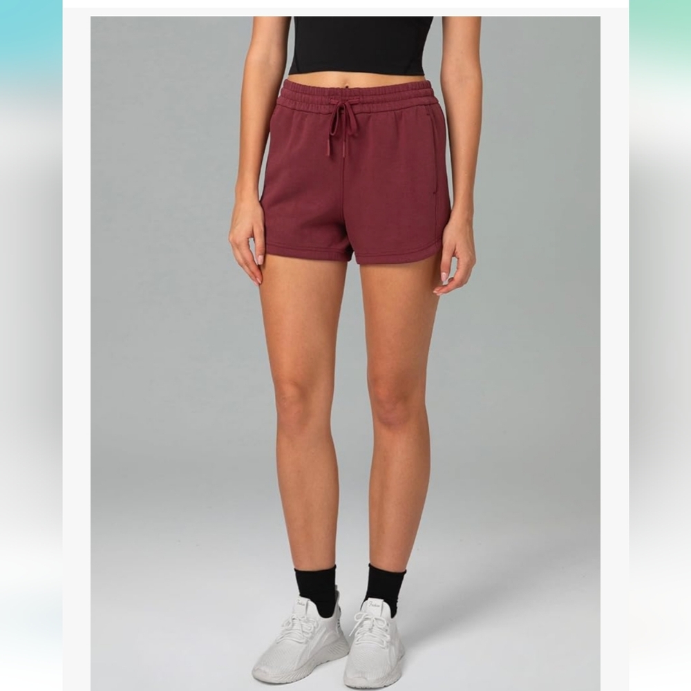 Womens High Waisted Modal Lounge Athletic Shorts